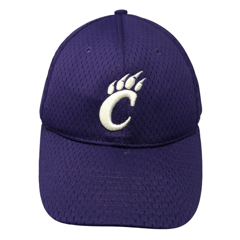 Richardson Fitted Hat Purple One Size Embroidered Logo Vent Holes